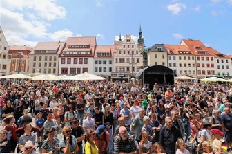 Finale beim Bergstadtfest in Freiberg: Was bringt Tag 4? - Der Obermarkt wird auch am vierten Tag des Bergstadtfestes proppenvoll sein.