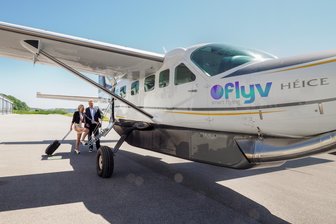 Fliegen ab Hof-Plauen: Neue „Flugtaxis“ starten im Herbst nach Berlin - Die Airline FlyV fliegt ab September den Flughafen Hof-Plauen an.