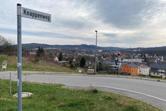 Flöha verkauft ein weiteres Grundstück im Baugebiet am Bergmannsteig - Der Knappenweg ist die Erschließungsstraße für das Baugebiet am Bergmannsteig.