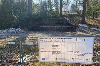 Flöha: Warum die Sanierung der Freilichtbühne im Baumwollpark teurer wird - Nach dem Abriss der alten Bühnenmauer wurden Schäden sichtbar, die Mehrkosten verursachen.