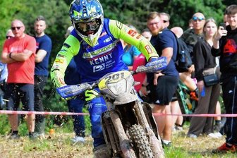 Flöhaer liegt klar auf Titelkurs - Weiterhin schnell unterwegs: Luca Fischeder. 