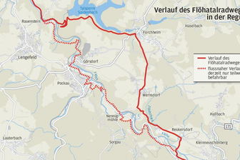 Flöhatalradweg: Orte schalten Gang höher -