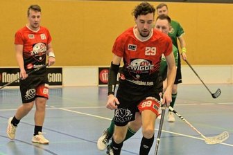 Floorballer wollen ihr wahres Gesicht zeigen - Für Linus Baumgärtel und seine Mitspieler vom UV Zwigge geht es am Samstag in eigener Halle um den Einzug ins Verbandsliga-Finale.