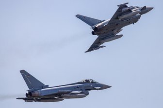 Fluglärm über Zwickau und Westsachsen: Was war am Mittwochvormittag los? - Kampfflugzeuge vom Typ Eurofighter sind am Mittwoch über Westsachsen geflogen.