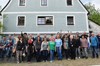 Fluthelfer feiern gemeinsam - 