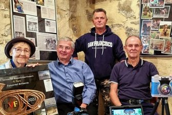 Fotofreunde nehmen nicht nur Mittweida ins Visier - Luzia Tittel, Andreas Peter, Peter Haider und Frank Brautzsch in ihrer Fotoausstellung im Müllerhof anlässlich des 25-jährigen Bestehens des Fotozirkels.