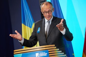 Fragenkatalog an Vereine: Die Opfer-Rolle ist der Union unwürdig - CDU-Bundeschef Friedrich Merz im September beim Tag der CDU-nahen Konrad-Adenauer-Stiftung unter dem Motto „Demokratie schützt. Schützt Demokratie“.