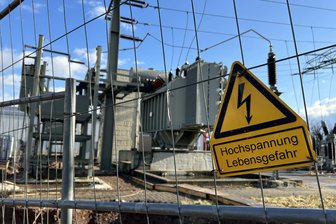 Frankenberg: 1600 Kunden von Stromausfall betroffen - Das Umspannwerk in Frankenberg bei Bauarbeiten 2024.