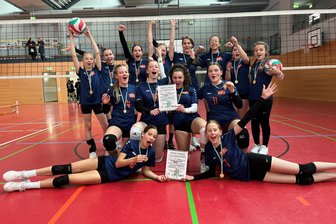 Frankenberg: Luthergymnasium mit gleich vier Teams im Landesfinale Volleyball - Die WK III und IV der Mädchen am Luthergymnasium.