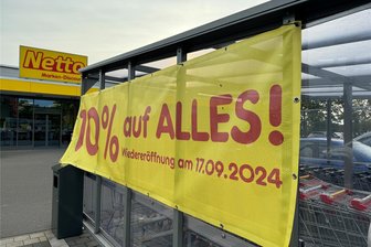 Frankenberg: Marken-Discounter macht sich kurz frisch und öffnet wieder - Netto in Frankenberg macht sich kurz frisch und öffnet nach einem Tag Schließung am 17. September wieder.