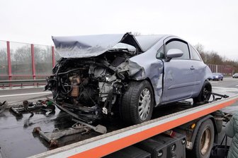 Frankenberg: Verkehrsunfall auf der A4 zwischen Chemnitz-Ost und Frankenberg - 