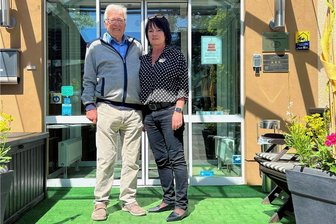 Frankenberger können Hochwasser 2013 nicht vergessen - Simone Hanke und Gerhard Blum, die Leiterin und der Geschäftsführer des Akzent-Hotels in Frankenberg.