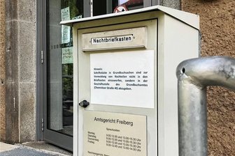Freiberg: 67-Jähriger wegen Kinderpornografie verurteilt - Das Amtsgericht Freiberg ist temporär in der Heinestraße untergebracht, weil sein Stammsitz umgebaut wird.