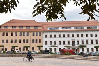 Freiberg: Expertin Katja Diehl diskutiert Mobilität der Zukunft - Schlossplatzquartier der TU Freiberg: Hier diskutieren Experten am 12. März über Mobilität.