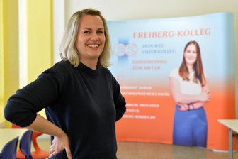Freiberg-Kolleg: Abitur auf dem zweiten Bildungsweg - Sabine Seidel machte ihr Abi am Kolleg und ist nach einem Soziologiestudium in Freiberg tätig.