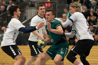 Freiberg: Maskenpflicht bei HSG-Heimspielen - HSG-Spieler Martin Rom beim Spiel gegen Concordia Delitzsch im Februar 2020.