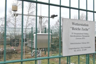 Freiberg: So war das Wetter im vorigen Jahr - Die Wetterstation der TU Bergakademie Freiberg befindet sich auf der Reichen Zeche.