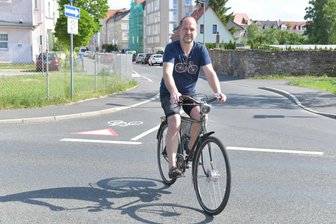 Freiberg startet mit familienfreundlicher Radtour in den Stadtradeln-Wettbewerb - Thomas Oppermann leitet die Freiberger Gruppe des Allgemeinen Deutschen Fahrradclubs.