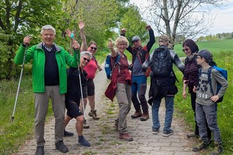 Freiberg und Clausthal-Zellerfeld: Wandern und Welterbe verbinden die beiden Städte - Die Gäste aus Clausthal-Zellerfeld hatten sichtlich Spaß beim Wandern in Freiberg und Umgebung.