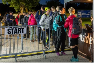 „Freiberger Acht“: Von der Schnapsidee zum Wander-Magneten - Früh aufstehen: Die Teilnehmer der 50-km-Runde starteten am Sonnabend um 6 Uhr.