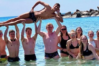 Freiberger Schwimmer grüßen vom Mittelmeer - 