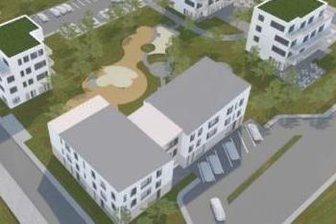 Freiberger Stadträte schieben Kita-Neubau an - So könnte das neue Gellertquartier aussehen: Neben der neuen Kita anstelle des Forschungsinstituts im Vordergrund sind Wohngebäude und altersgerechtes Wohnen geplant. Ein Städtebau-Projekt vergleichbarer Größe hat es in Freiberg lange nicht gegeben.