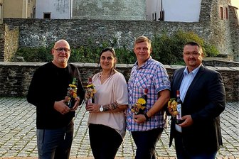 Freie Oelsnitzer Bürgerschaft stellt sich für Kommunalwahlen auf - FOB-Führungsquartett: Torsten Pinkes, Ines Müller, Tino Morgner und Björn Fläschendräger (von links).
