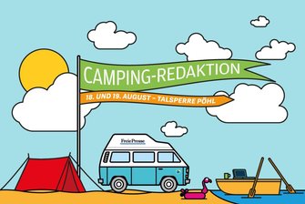 "Freie Presse" an der Talsperre Pöhl: Das war die Camping-Redaktion - 