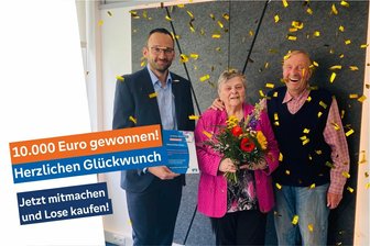 10.000 Euro gewonnen! Herzlichen Glückwunsch -