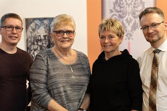 Freie Wähler in Freiberg: Erstmals treten Kandidaten in allen Ortsteilen an - Richard Thum, Heidi Hinkel, Roswitha Beidatsch und Dr. Jens Grigoleit (v. l.) führen die Kandidatenliste für den Stadtrat Freiberg an.