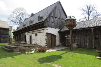 Freilichtmuseum: Suche nach neuem Leiter endet in Pleite - Das Wohnstallhaus Johann Georg Wunderlich (1782) ist Kern des Vogtländischen Freilichtmuseums Landwüst.
