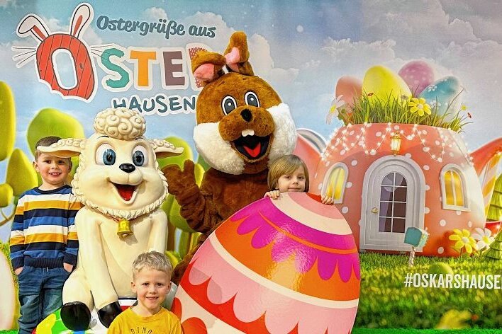Freitaler Oskarshausen wird zu Osterhausen - In Osterhausen darf zwischen Ostereier verzieren, Papp-Hasen bemalen und dem Gestalten von schokoladigen Ostergrüßen gewählt werden. 