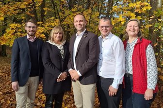 Frischer Wind bei der Reichenbacher CDU: Marcus Fritsch führt jetzt den Stadtverband - Der neue Vorstand: Max Masan, Martina Müller, Marcus Fritsch, Tobias Keller und Ingrid Käppel (von links).