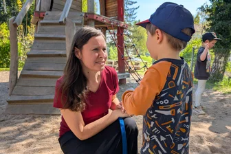 Fröhliches Kinderlachen bei den „Silberzwergen“ in Freiberg - Leiterin Susan Frenzel leitet seit zwei Jahren die Kita „Silberzwerge“.