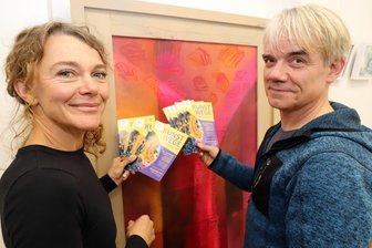 Frühere Back-Factory in Freibergs Innenstadt: In leere Geschäfte zieht Leben ein - Lydia Fenzel und Peter Kubisch laden zu den „Kunstwegen“ in Freiberg ein.