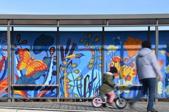 Frühlingsbuntes Graffiti-Projekt -