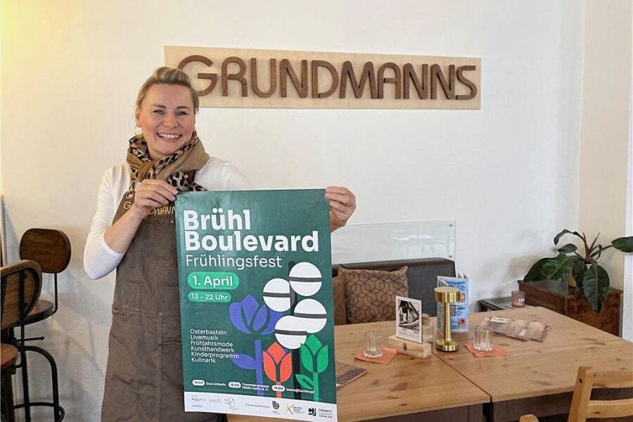 Frühlingsfest auf dem Brühl - was die Besucher erwartet - Kathi Grundmann ist für schlechtes Wetter gerüstet. Sie stellte für das Frühlingsfest einen Pavillion auf. 