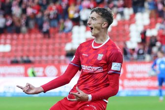 FSV Zwickau gewinnt XXL-Geheimtest bei Dynamo Dresden: „Das sieht nach Fußball aus“ - Lukas Eixler, der Topscorer des FSV Zwickau, traf gleich zweimal gegen die SG Dynamo.