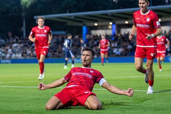FSV Zwickau: Kapitän verlängert Vertrag und macht Ansage: „Ich will den Pokal holen und aufsteigen“ - Kann noch torgefährlicher sein: Andrej Startsev nach seinem Treffer im Punktspiel bei Hertha BSC II.