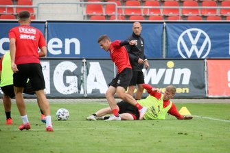 Am vergangenen Freitag absolvierte der FSV ein öffentliches Training.