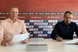 FSV Zwickau verlängert mit Sportdirektor Toni Wachsmuth - Geschäftsführer Toralf Wagner (links) und Sportdirektor Toni Wachsmuth (rechts) wollen den FSV Zwickau gemeinsam weiterentwickeln.