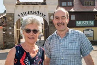 Fünf Jahre Welterbetitel: Ist die Euphorie im Erzgebirge verflogen? - Ursula Pfliegl und Detlef Röttger waren vom Besuch der Saigerhütte in Olbernhau begeistert.