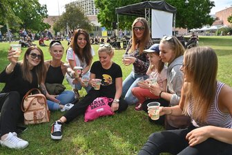Fünf Standorte für das Musikfest „Fête de la Musique“ in Limbach-Oberfrohna - Das Musikfest „Fête de la Musique“ hat seinen Ursprung in Frankreich, hier das Fest im Stadtpark Chemnitz.
