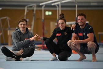 Fünf Turner aus Chemnitz kämpfen um Olympia-Ticket - Vom KTV Chemnitz kämpfen Pauline Schäfer und Andreas Bretschneider (r.) um das Olympiaticket, Ivan Rittschik visiert Meisterschaftsmedaillen an. 
