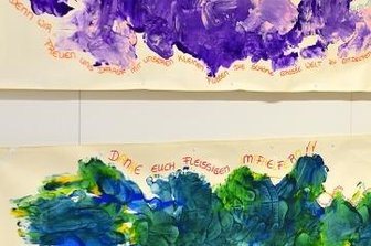 Für den freundlicheren Piks: Kinderbilder im Impfzentrum - Einsendungen kommen von Kitas aus ganz Mittelsachsen.