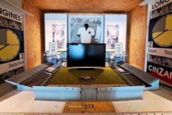 Fußball-Fans aufgepasst: Das „Wunder von Bern“ macht in Frankenberg Station - Die Container-Ausstellung das „Wunder von Bern“ erinnert an das WM-Finale von 1954.