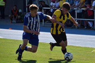 Fußballer von Germania Mittweida und SC Altmittweida gehen mit unterschiedlichen Erwartungen in Heimspiele - Henry Neubert (r.) vom SC Altmittweida und Moritz Eismann von Germania Mittweida haben an diesem Wochenende mit ihren Teams Heimvorteil in der Landesklasse.