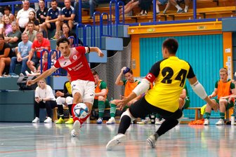 Futsal: Bundesligist aus Hohenstein-Ernstthal entscheidet letzten Test klar für sich - Neuzugang Kim Herterich (hier im ersten Testspiel gegen Bohemians Prag) konnte in Liberec ein Tor erzielen.