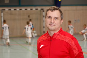 Futsal-Neuzugang ist gleich beim Feriencamp gefordert – und hat sich auch am Wochenende viel vorgenommen - Der Ukrainer Yevhen Moroz ist neu im Team von HOT 05 Futsal.