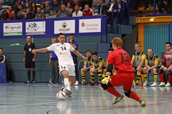 Futsal: VfL 05 mit Kantersieg im zweiten Spiel in der Champions - Gabriel Oliveira traf für den VfL 05 im Spiel gegen Belfast dreimal.